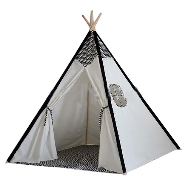 Lovely cartoon teepee kid play tent cotton canvas kids