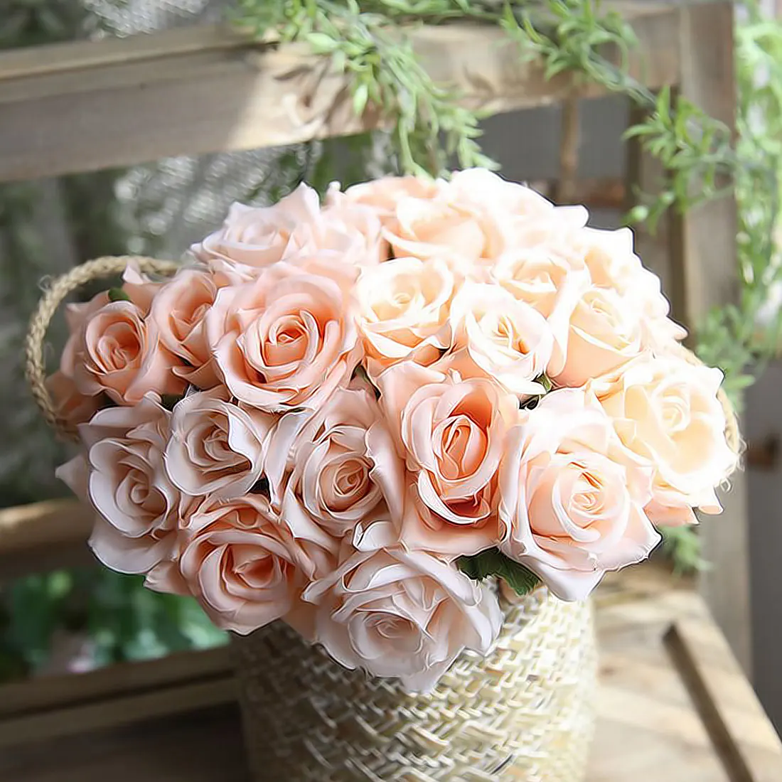 

Artificial Flowers Rose Bouquet for Wedding Decoration Fake Flowers Bedroom Home Party Decor Silk Hydrangeas Flower 9pcs/set