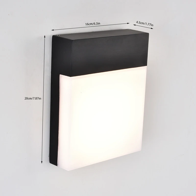 15W Outdoor Wall Lamp Waterproof LED Garden Lamp Aisle Corridor Outdoor Balcony Porch Light AC110V 220V Courtyard Terrace Lamp