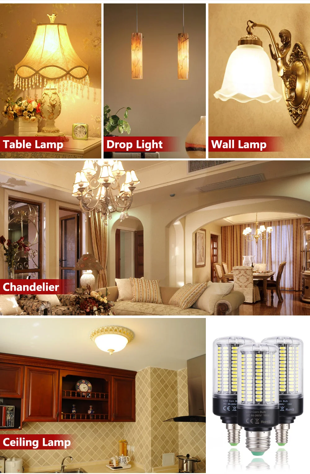 led corn bulb e27
