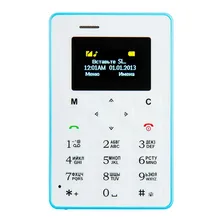 Russian Keyboard AIEK M5 Card Cell Phone 4.5mm Ultra Thin Pocket Mini Phone Quad Band Low Radiation AEKU M5 Card mobile Phone