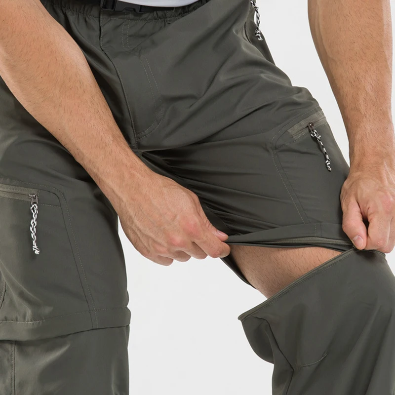 Couple detachable quick-drying sports men and women pants solid color casual shorts and trousers free shipping