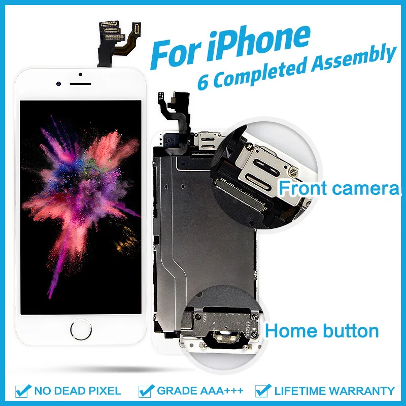 AAA + для iPhone 6 6 Plus 6 S Plus ЖК дисплей Полное собрание 100% с 3D силы сенсорный экран замена дисплей без битых пикселей - изображение