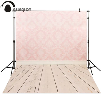 

Allenjoy photo backdrop wood damask pink brick background for photobooth