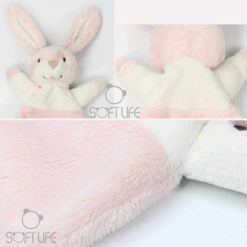 Baby Infant Cute Rabbit Plush Doll Toy Comfort Towel Soft Appease Doll Stuffed Animal Bunny Toy Playmate Calm Educational Dolls (31)