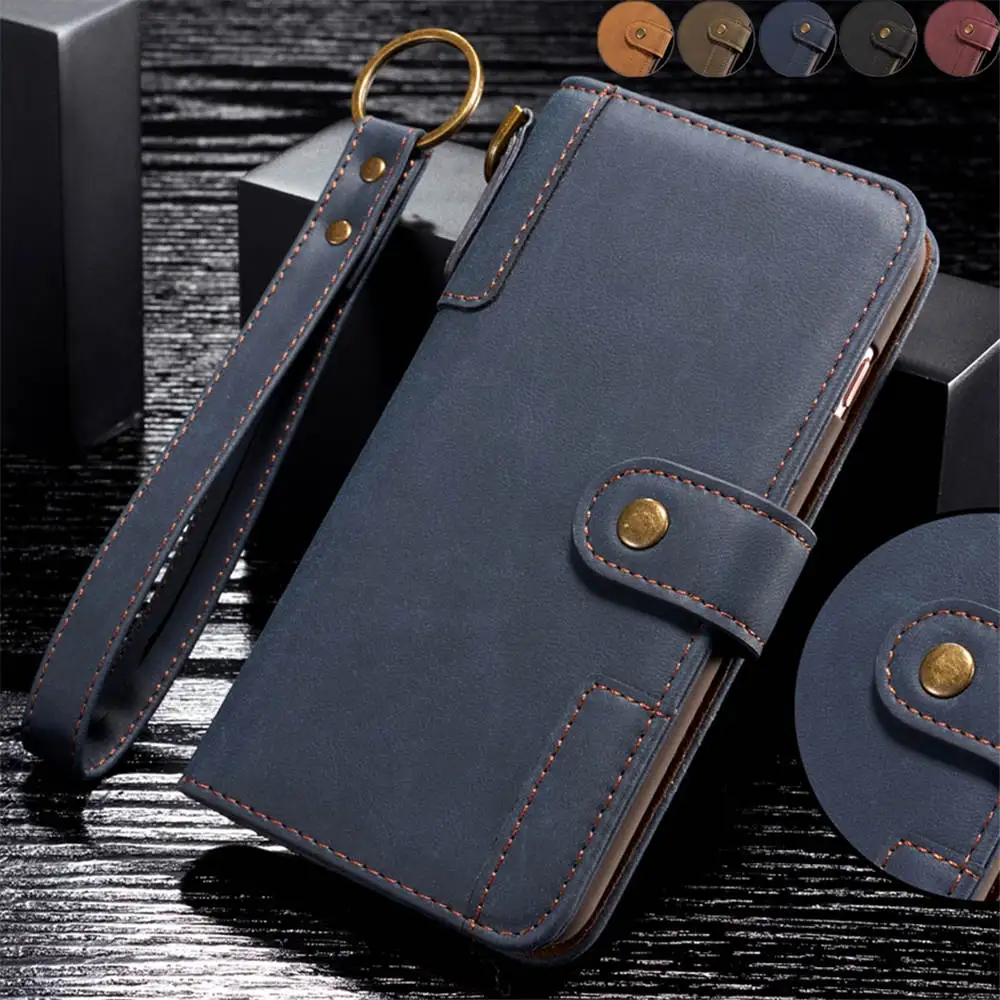 For iPhone 7 Plus Luxury Magnetic Case iphone 8 Leather Card Wallet Business Book Flip Stand Phone Case iphone 8 plus Cover case