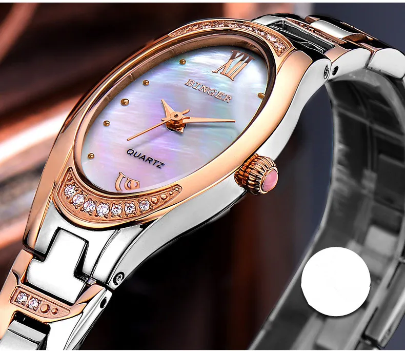 Mulheres Elegante Fina Pulseira de Relógio Analógico