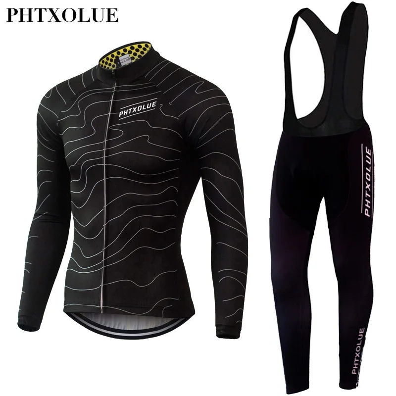 Phtxolue Summer Autumn Men's Long Sleeve Cycling Jerseys Sets ...