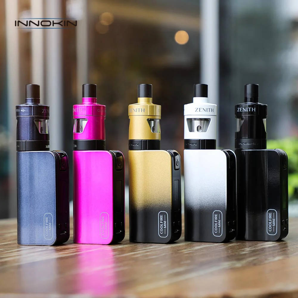 Оригинальный Innokin CoolFire Mini Zenith D22 Vape Kit 2 мл бак испаритель 1300 мАч встроенный