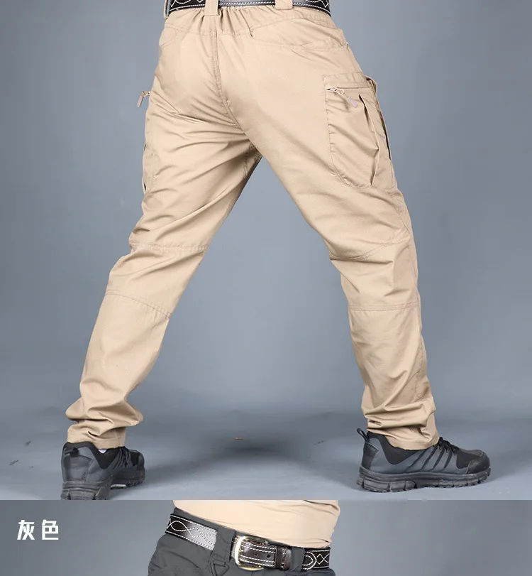 GEJIAN, брендовые новые мужские тактические штаны IX9, городские военные брюки-карго, мужские армейские брюки SWAT, мужские повседневные штаны с множеством карманов