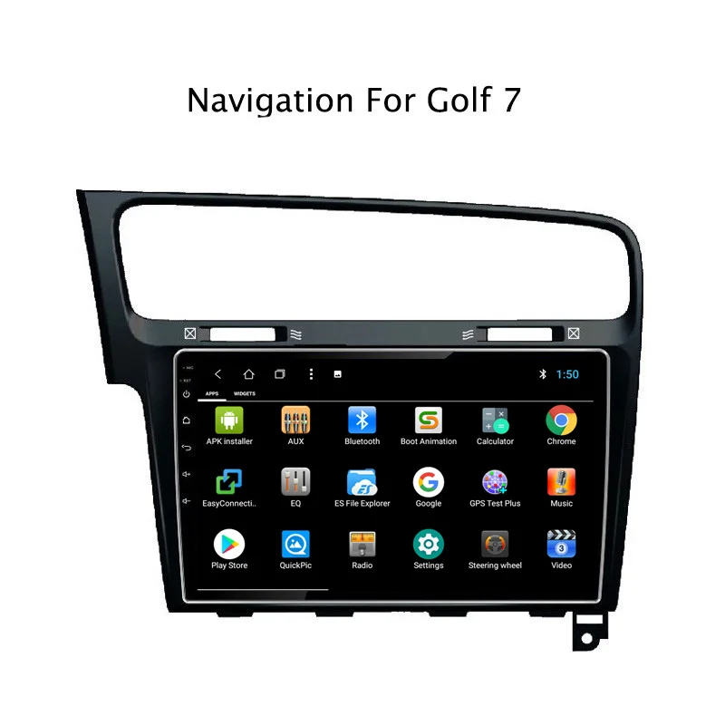Clearance NAVITOPIA 10.1inch 2G RAM 32G ROM Android 8.1 Vehicle Car DVD Multimedia GPS Navigation for VW Golf 7 2014 2015 2016 2017 2018 3