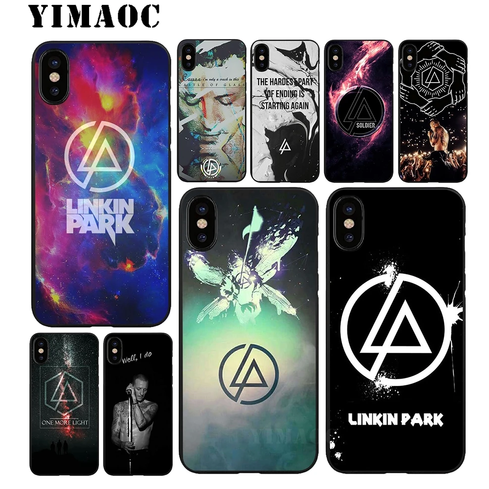 

YIMAOC Linkin Park Soft Silicone Case for iPhone 11 Pro Xr Xs Max X or 10 8 7 6 6S Plus 5 5S SE
