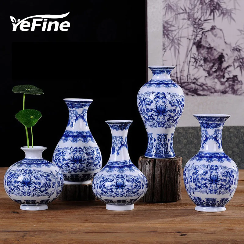 YEFINE винтажные украшения для дома керамические вазы цветов антикварная