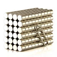 100 шт. цилиндров 6x5 мм N50 редкоземельных промышленных сильные магниты никель неодимовый магнит Бесплатная доставка - изображение