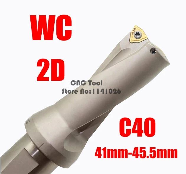 WC SP C40 2D SD 41, 42, 43 размеры 44, 45 мм Тип дрели для WCMT080412 вставить U бурения мелкие отверстия Индексируемые вставные сверла
