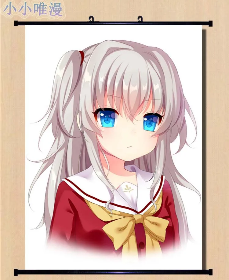 Японское аниме Charlotte Kurobane Misa & Otosaka Ayumi Tomori Nao домашний декор настенные прокрутки