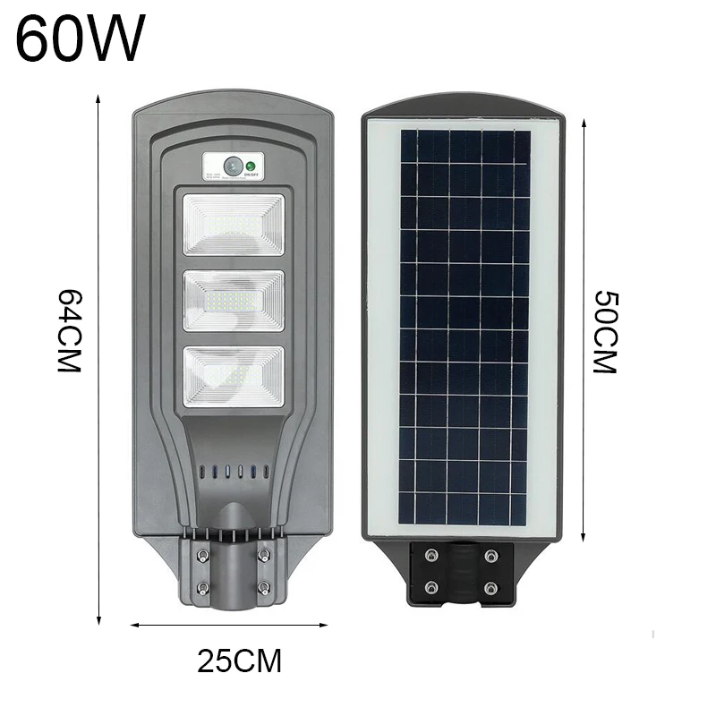 LED Solar Street Light 20W40W60W Super Bright Radar Motion Sensor Waterproof Security Lamp for Garden Yard Wall Light (1)