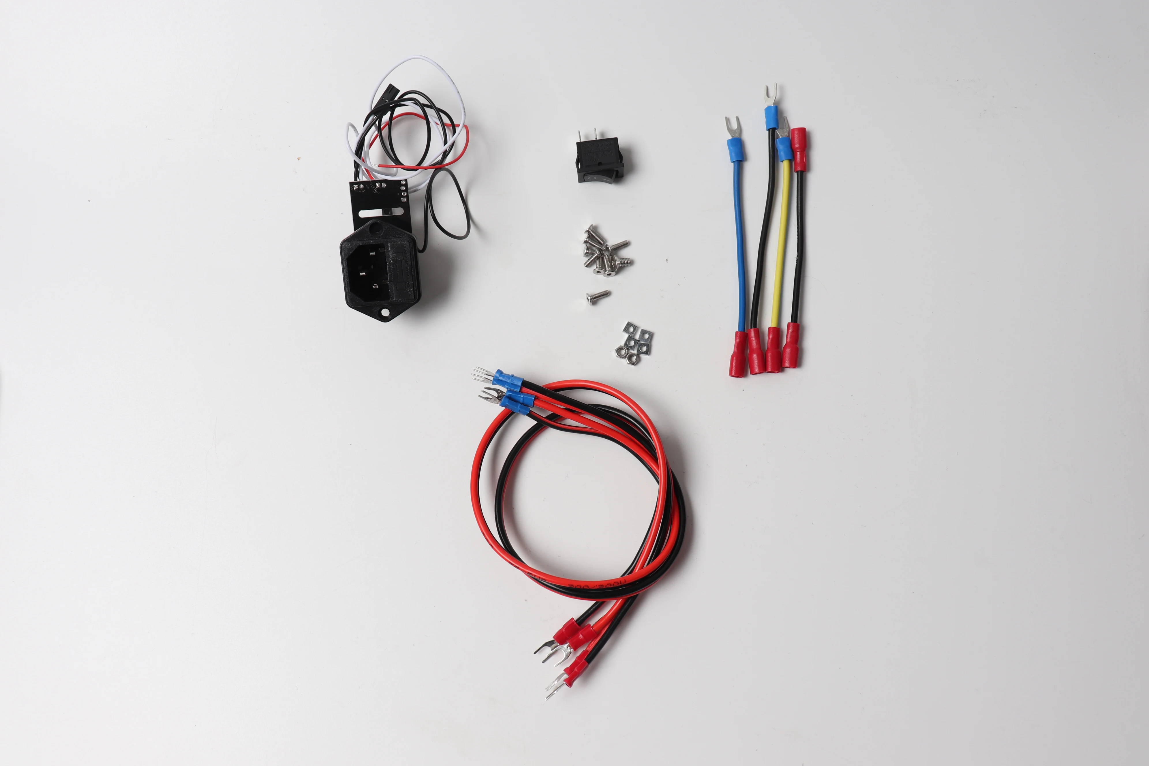 Блок питания Blurolls Prusa i3 MK3 PSU 24 V, 24 W, power panic, жгут проводов и переключатель