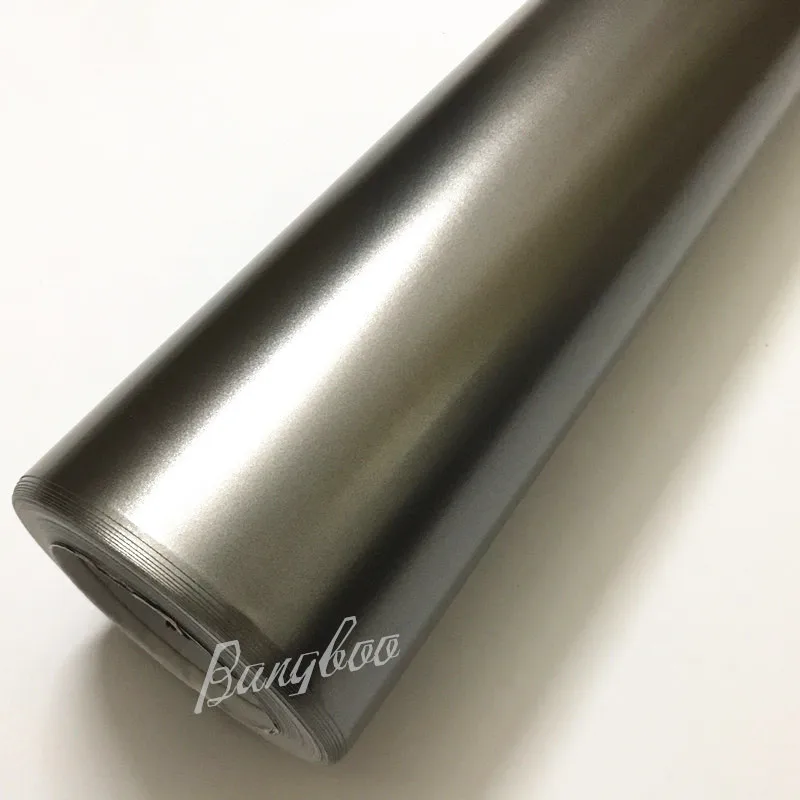 

1.52x20m Self Adhesive Chrome Electro Grey Metallic Matt Auto Body Wrapping Vinyl Film