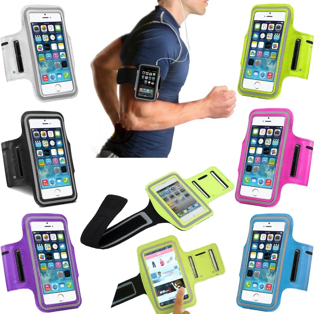 

Sports Running Waterproof Pouch Case For Apple iphone SE 5 5s 5C Cover Nylon ArmBand Phone Cases Bag Coquille Kabuk Coque Shell