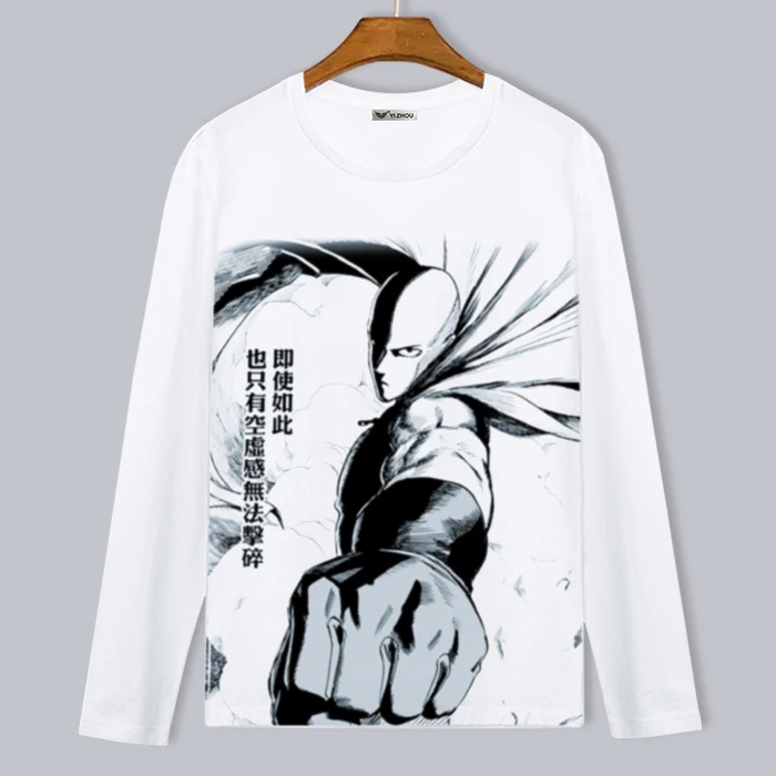 Футболка с принтом One Punch Man герой Сайтама оппай аниме мультфильм мужские футболки
