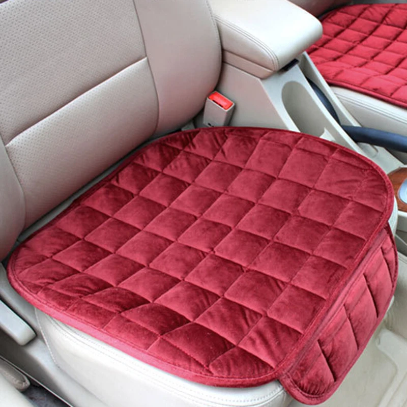 

Winter Car Auto Plush Anti Slip Front Row Seat Cover Mat Chair Cushion Pad New
