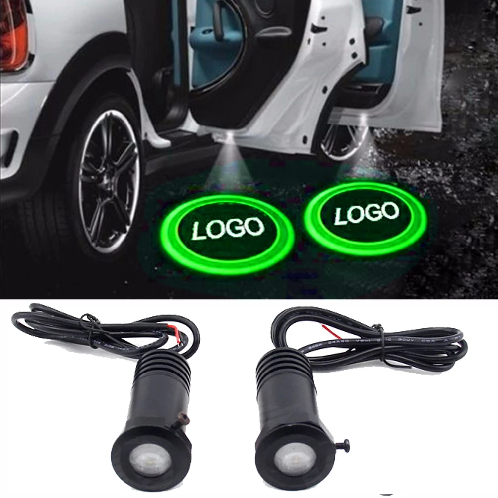 

2pcs Red Liper Ghost Shadow Logo welcome Car LED Door Light Laser Courtesy Slide Projector logo Emblem light For Subaru