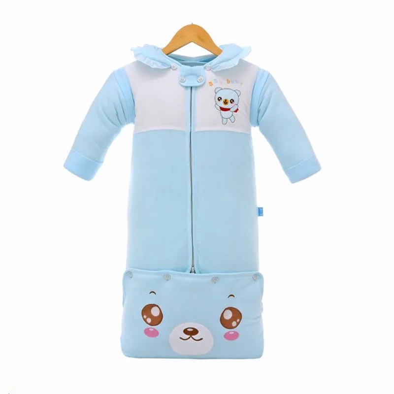 

Winter Baby Sleeping Bag Blue Baby Sleep Sack Long Sleeve Sleeper Bag Baby Newborn Envelop