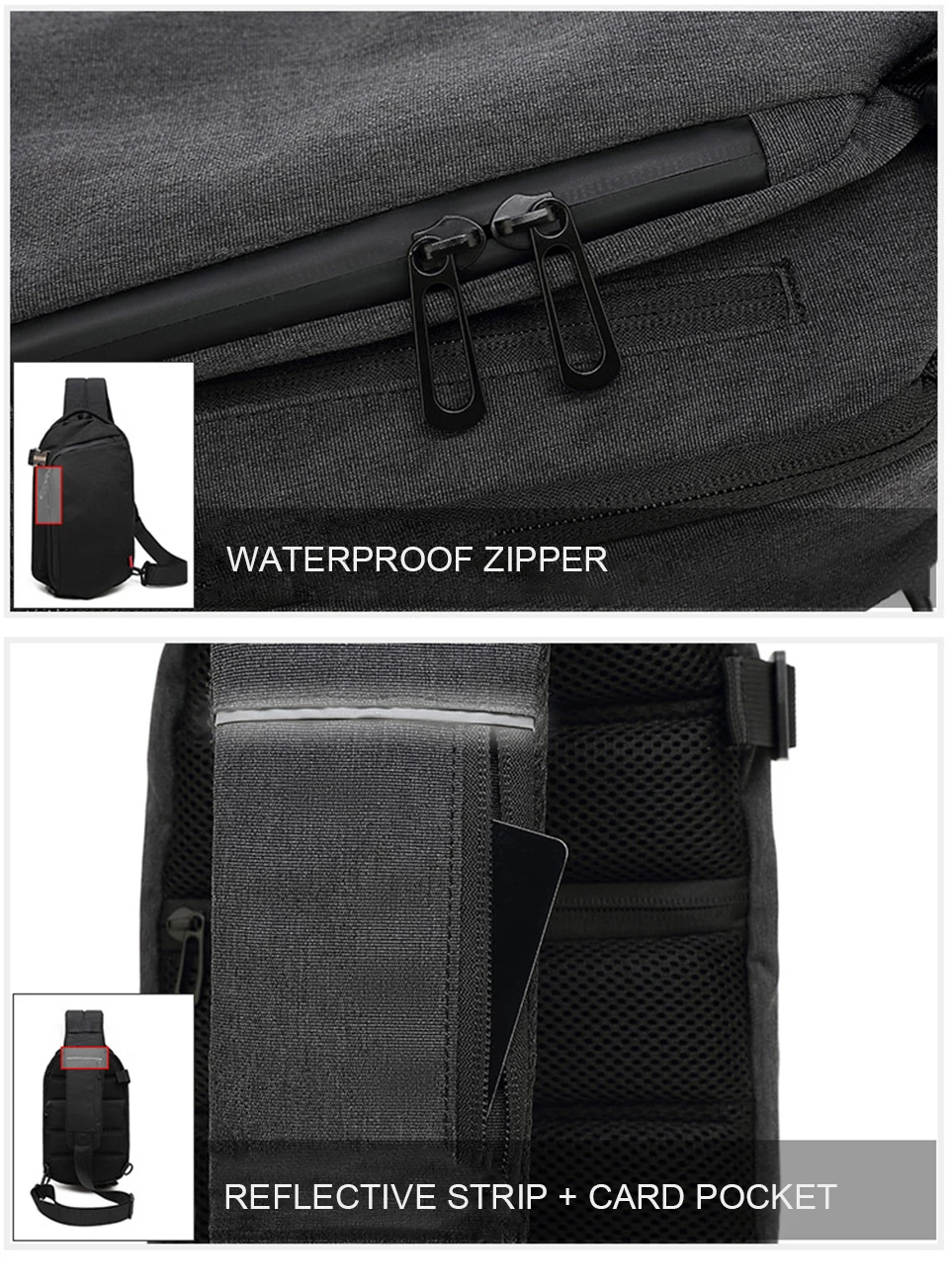 Men Shoulder Bag Male Chest Bags Crossbody Messenger Bag Pack Waterproof Bolso Cross Body Business Travel Women Mens Fanny Packs (13)