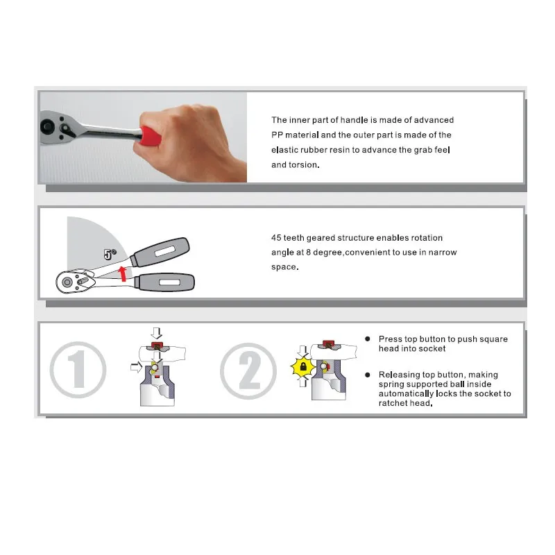 15pcs socket tool set share