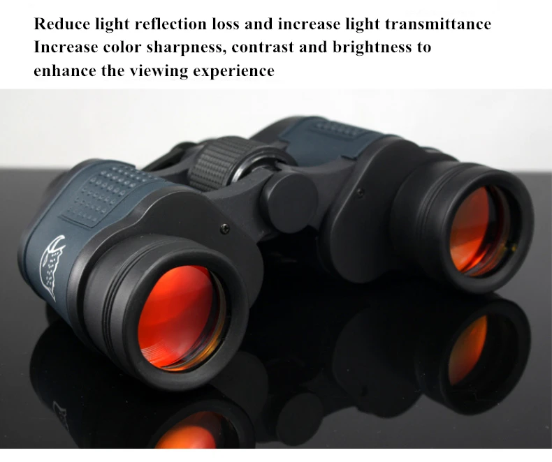Telescope 60X60 HD Binoculars High Clarity 10000M High Power For Outdoor Hunting Optical Lll Night Vision binocular Fixed Zoom