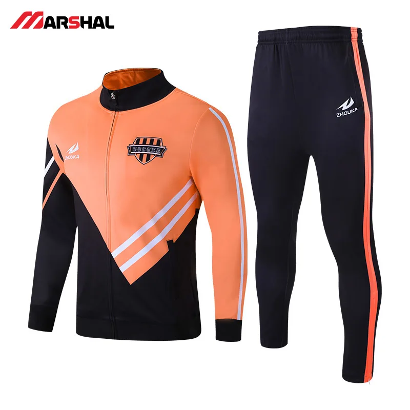

New popular design for sportswear football team polyester tracksuit mens Pants soccer suit custom track suit jacket man jacket