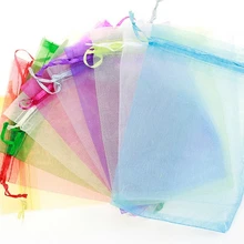 Tulle Bags And Get Free Shipping On Aliexpress 50pcs Drawable Organza Bags Wedding Gift 7x9 Small Jewelry Packaging Bag Tulle Fabric Sheer