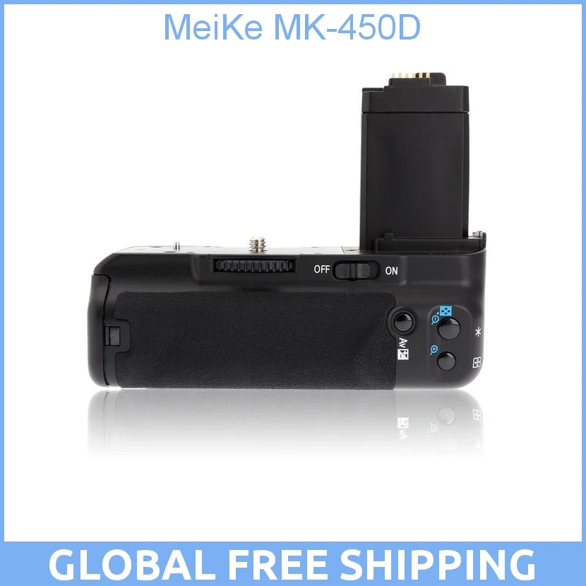 

MeiKe MK-450D/BG-E5/BP-500D Battery Grip for Canon 450D/Rebel Xsi/Kiss X2 500D/Rebel T1i/Kiss X3 1000D/Rebel XS/Kiss F