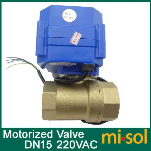 Шаровой клапан с мотором 220 В 2 способа DN15 электрический моторизованный 1 шт.|valve