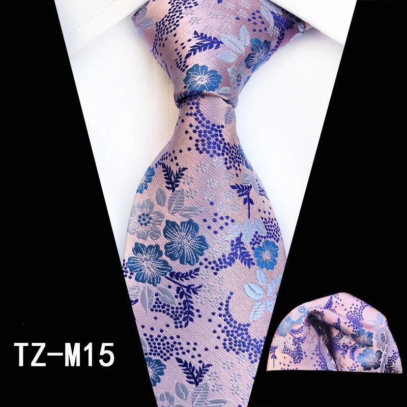Лидер продаж Ман розовый серый галстук с растительным орнаментом Hanky набор 100% Шелковый жаккардовый галстук носовой платок Свадебный