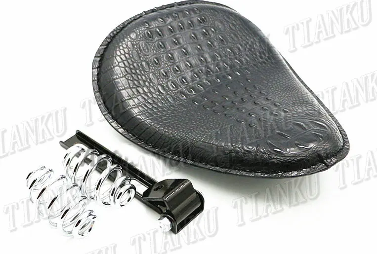 Черное сиденье из крокодиловой кожи для Yamaha VStar 400 650 1100 1300 Virago Xv 250 535 750 Road Star Custom