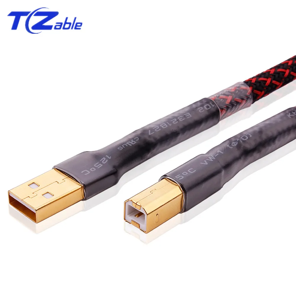 

USB Cable Type Printer A To B Type Male To High HI-FI USB B Cable Shield USB Extension Cable Sound Card DAC Line
