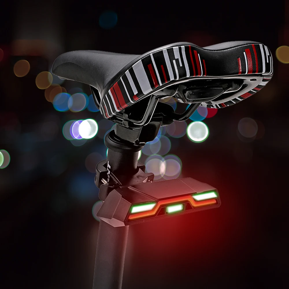 Excellent USB Rechargeable 2000mAh Bicycle Taillight 6 Lighting modes Bike Light Riding Warning Light IPX6 WaterProof Cycling Accessories 5