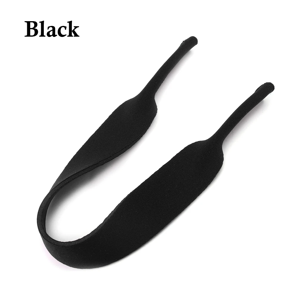 Сменные очки ремешок спортивный шейный шнур спортивные регулируемые очки на веревке ремешок держатель шнурок для очков - Цвет: Черный