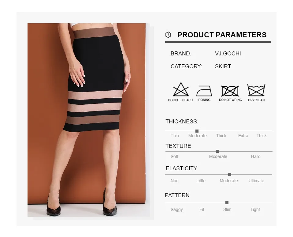INVOGUE. IMVOGUE Цвет Блок Полосатый высокая Талия Bodycon Мода повязки юбка