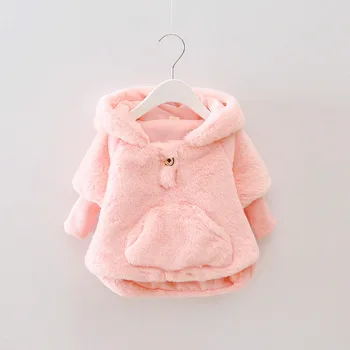 

fake fur baby girls jacket autumn winter infant girls clothes 1 year birthday girls outfits kids christening costume for girls
