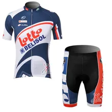Hot! Lotto Tour de France Cycling Jersey Breathable Bike Cycle Clothing/maillot Ropa Ciclismo/ Bicycle Clothes Bib shorts set
