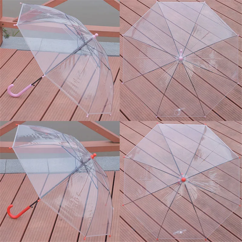 

Dorleta transparent umbrella kids long handle cut cartoon kids umbrella girl