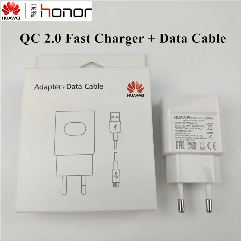 

Original Huawei nova 3 Charger P9/p10/mate 20 lite p8 nova 4 2 2i Honor 8 9 p20 lite MATE 8 y6 2017 QC 2.0 QUICK CHARGE adapter