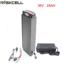 36V 1000w rear rack ebikebattery 36v 25ah lithium battery for electric bicycle with Power lights and Tail lights +charger