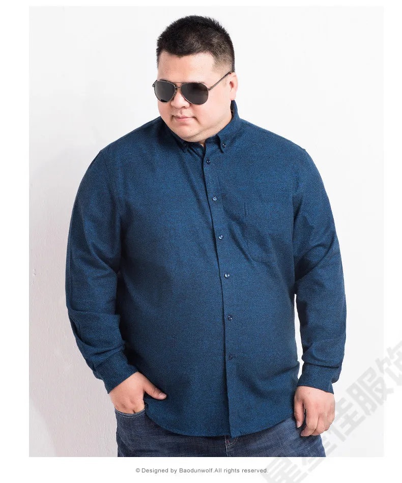 8XL 6XL 5XL 4XL новая хлопковая оксфордская рубашка мужская повседневная рубашка брендовая мужская Одежда Классический воротник Мандарин Camisas Masculina