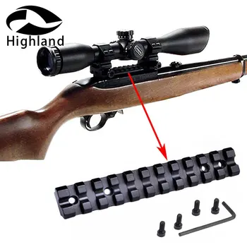 

3pcs Low Profile See-Through Weaver Picatinny Rail Mount Tactical Ruger 10 22 10/22 11 slot Red Dot Scope Reflex Sight Mount