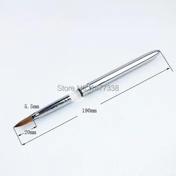 

Factory Direct,Size 08,100% Kolinsky Acrylic Nail,All Copper Brush with Cap,Free Shipping