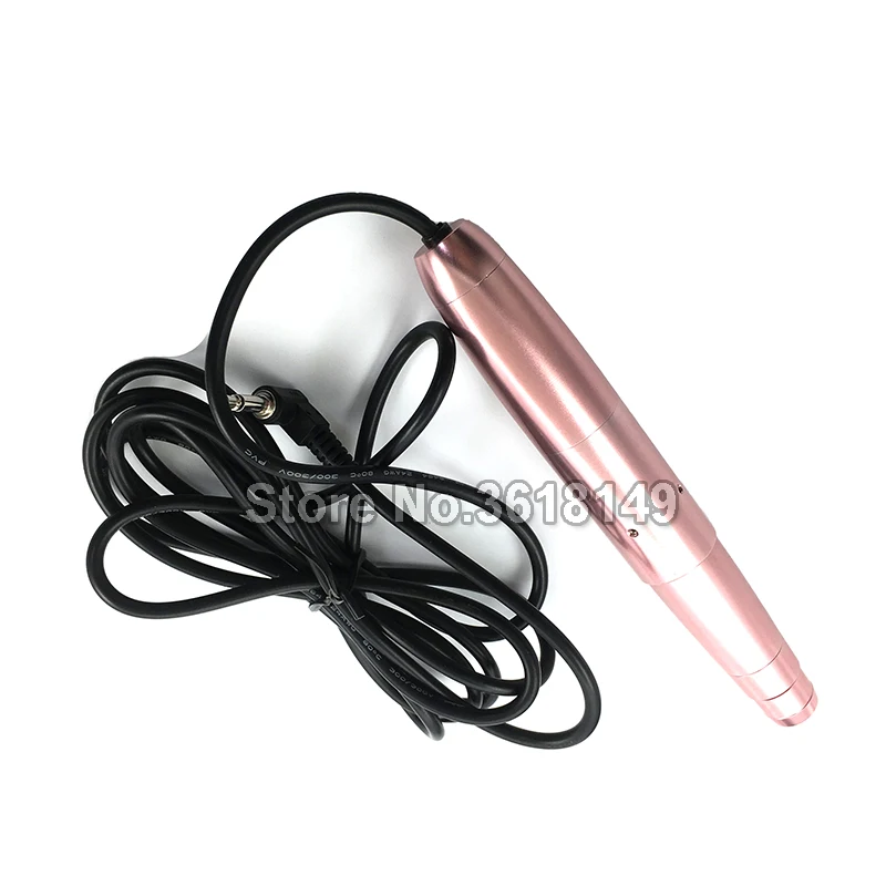 Baratos ¡Novedad! juego De bolígrafos De maquillaje permanente De rosas con máquina De tatuaje De Motor suizo para cejas De labios Maquina De Tatuagem